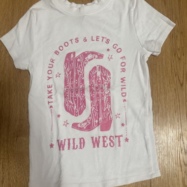 Top zebra rosa-bianco
