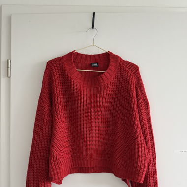 RED KNITTED SWEATER - URBAN CLASSICS