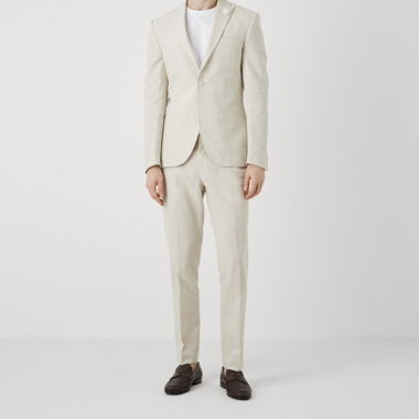 Costume beige homme