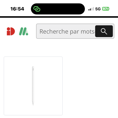APPLE Pencil 2. Generation Stylet de saisie