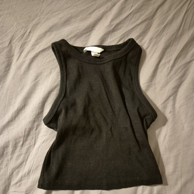 Black tank top
