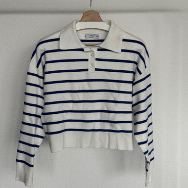 Mango Pull en maille style polo – Taille S