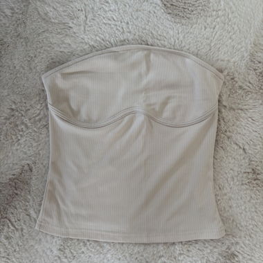 basic Bandeau-Top in Beige