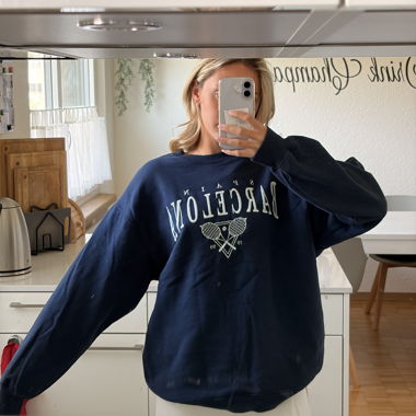 Tennis Sweatshirt Navy