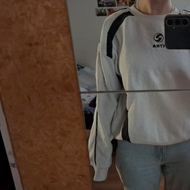 H&M Divided Pullover weiss/schwarz