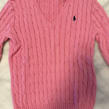 Ralph Lauren “Lauren Cable” Knit Pink