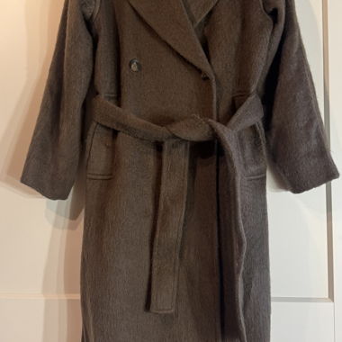 Cappotto in lana spazzolata