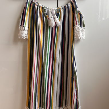 Gestreiftes Boho Sommerkleid