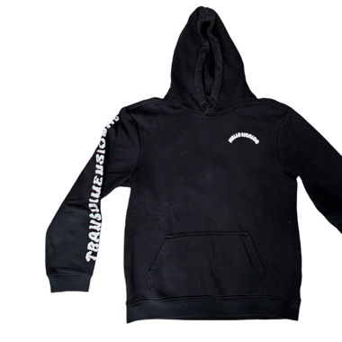 schwarzer Hoodie Druck pink Regular Fit (m,S,H&M)