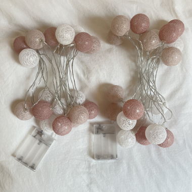 Ghirlanda luminosa palline