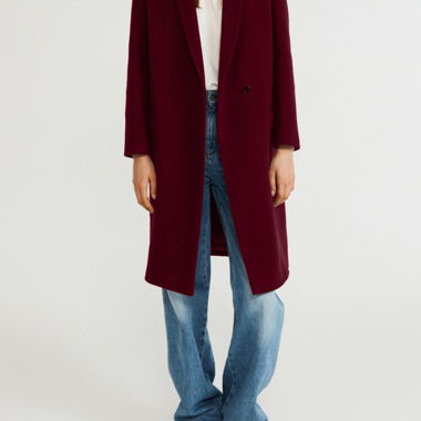 Burgundy Red Claudie Pierlot Coat