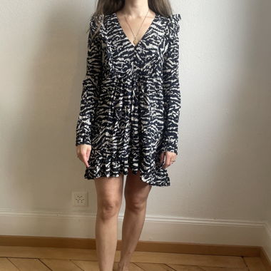 Blau weiss Kleid