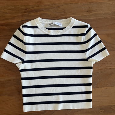 Haut en maille rayé ZARA
