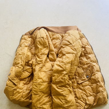 Old Burberry Winter Jacket with Leather Stocking