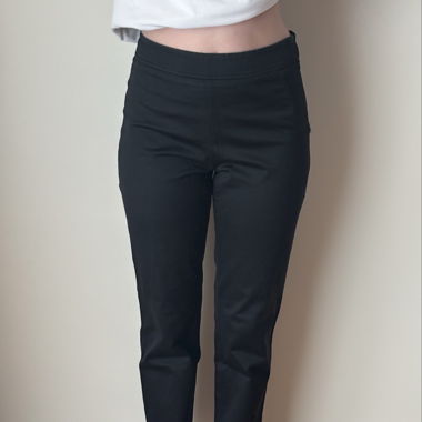 schwarze Anzugshose