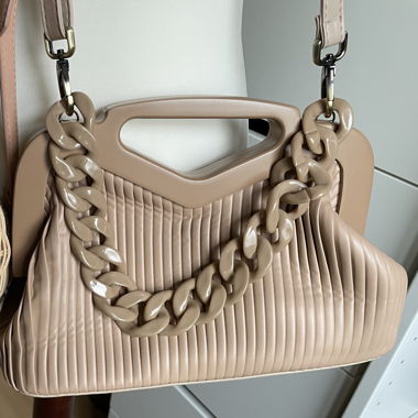 Cream beige crossbody bag  