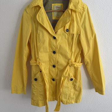 Trench-coat jaune pour femme s.Oliver, taille 36