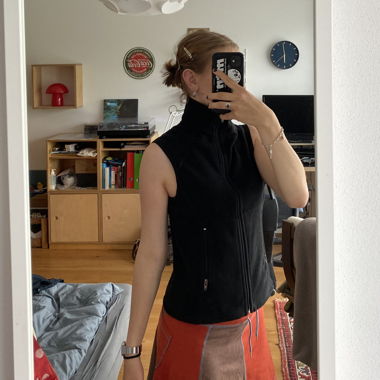 fleece vest retro style 💫