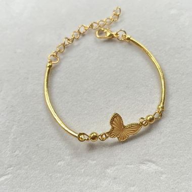 Goldiges Schmetterling Armband 