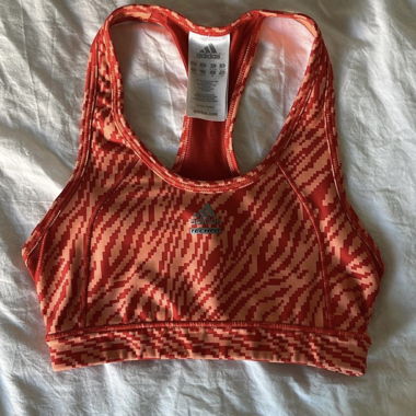 Brassière Adidas rouge et orange