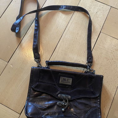 Borsa a tracolla vintage in pelle Marc Chantal