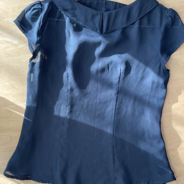 Dark sheer women’s blouse