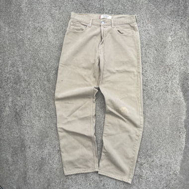 LEVIS 550 TAN/LIGHT BROWN RELAXED FIT JEANS