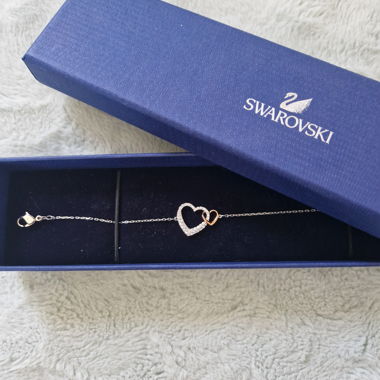 bracelet Swarovski 2 coeurs
