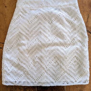 Short Maje lace skirt