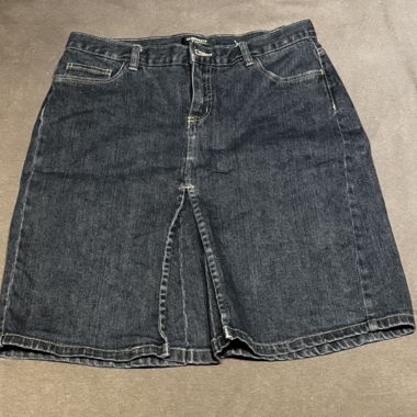 Gonna in jeans blu scuro