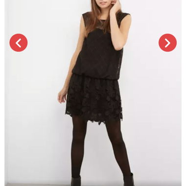Robe noire "comptoir des cotonniers" 