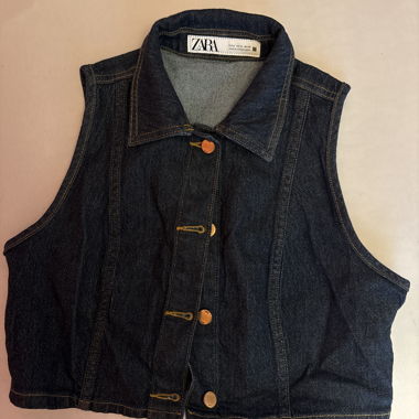 Zara Denim-Weste ohne Ärmel