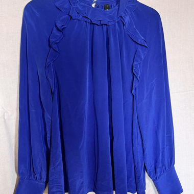 Bluse Seide Marccain Königsblau 