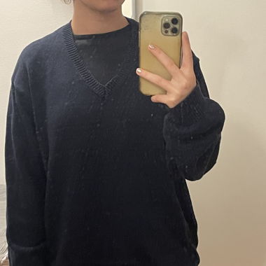 Oversized navy Pullover 