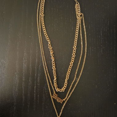 Goldene (Goldimitat) Layering-Ketten 