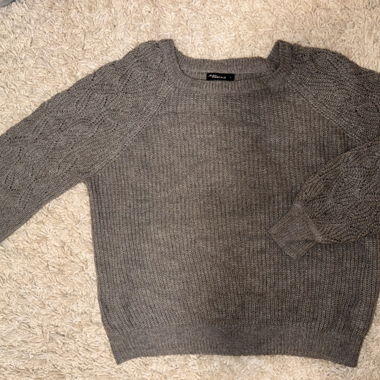 Maglione in maglia - pullover grigio Jean Pascale