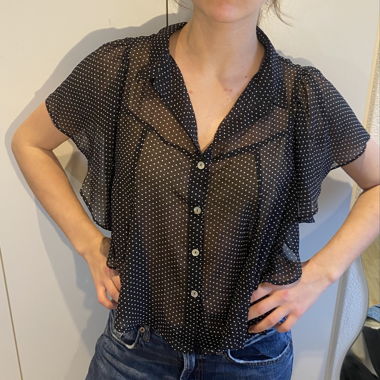 Schwarze Bluse