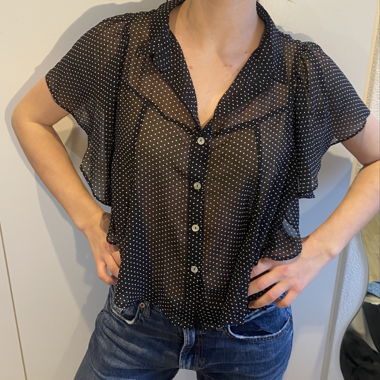 Schwarze Bluse