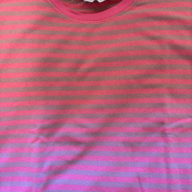 Pink striped T-shirt