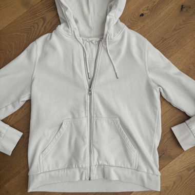 Sweat à capuche blanc