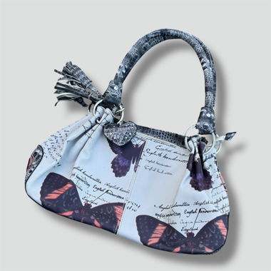 Borsa vintage con farfalla da donna 