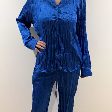 Ensemble en satin bleu taille S comme neuf 