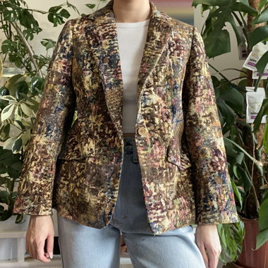 patterned blazer