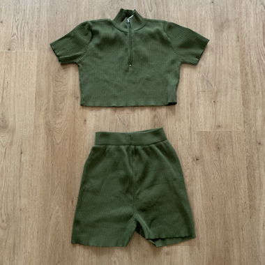 Trendyol Green Shorts Set