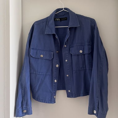 Giacca/Camicia Zara leggera blu