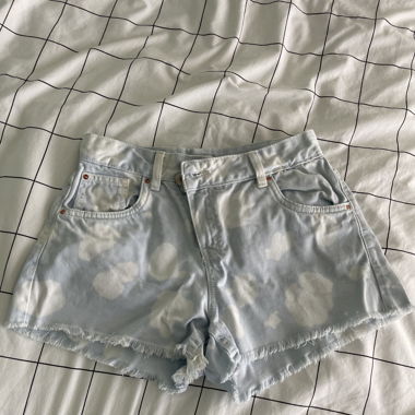Cute blue&white cloud shorts