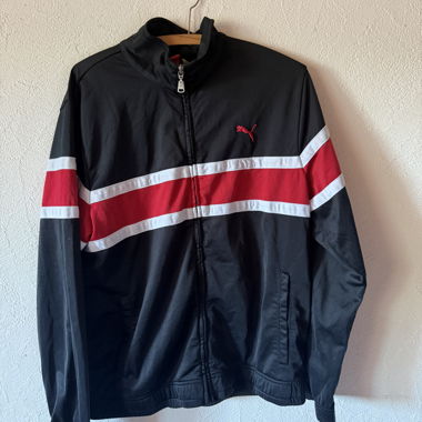 Giacca da training Puma nero/rosso