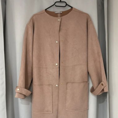 Veste longue daim