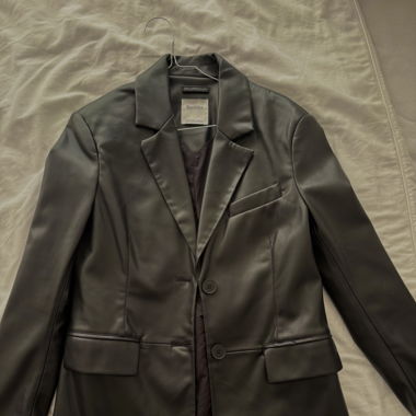 Blazer en similicuir 