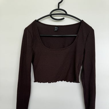 geripptes crop-top